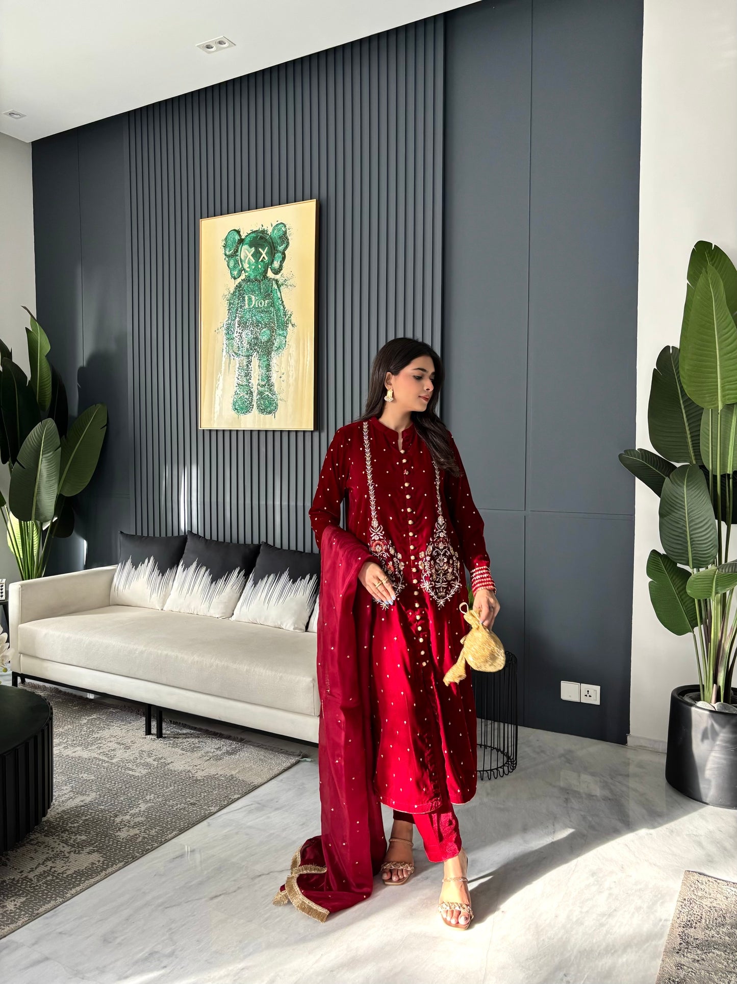 Deep Maroon Velvet ZFWE