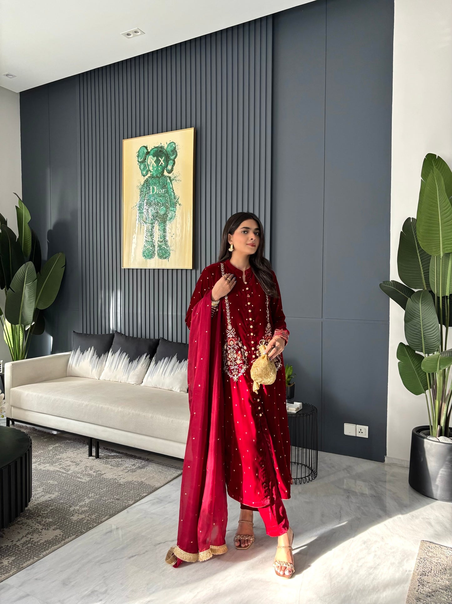 Deep Maroon Velvet ZFWE